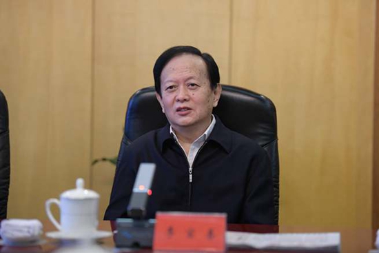 人民日報社社長(cháng)李寶善會(huì )見(jiàn)韓國江原道知事崔文洵一行（攝影：於凱）